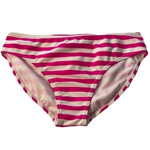 OP Pink & White Stripped Bikini Bottoms